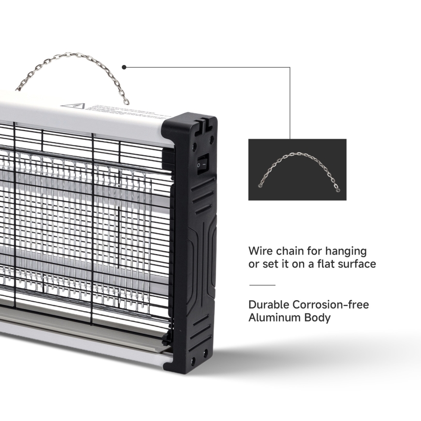 Brilagi - Armadilha elétrica para insetos 2xUV/15W/230V 80 m2
