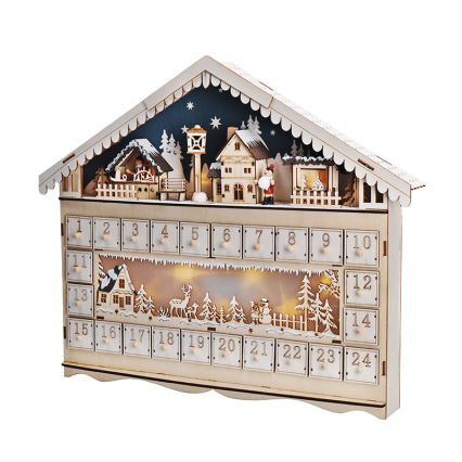 Brilagi - Calendário de Advento LED LED/2xAA pinho