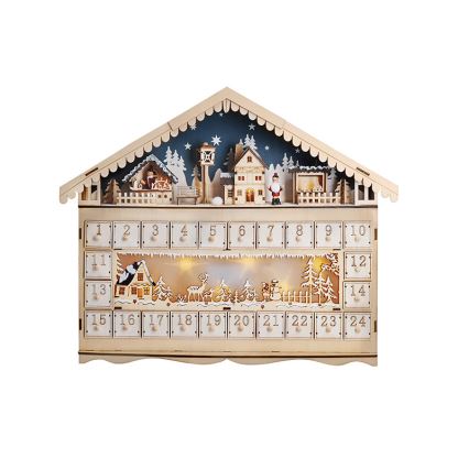 Brilagi - Calendário de Advento LED LED/2xAA pinho