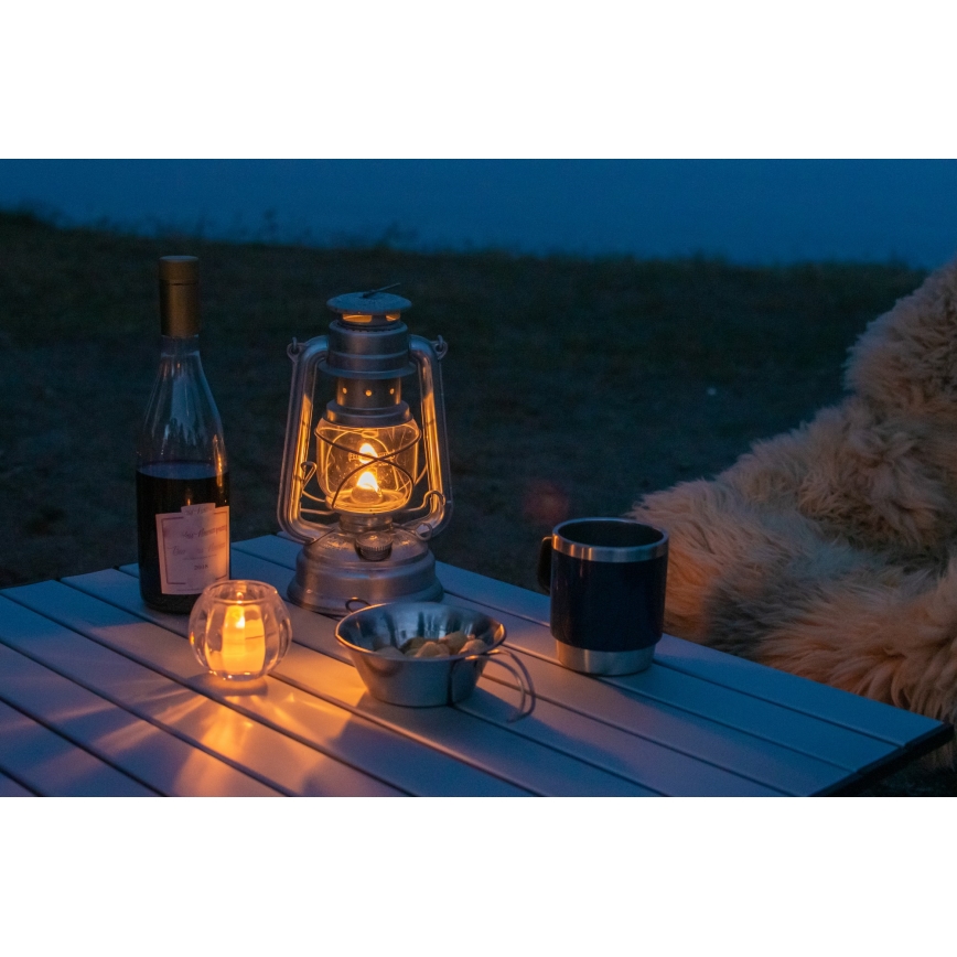 Brilagi - Candeeiro a óleo LANTERN 28 cm prateada