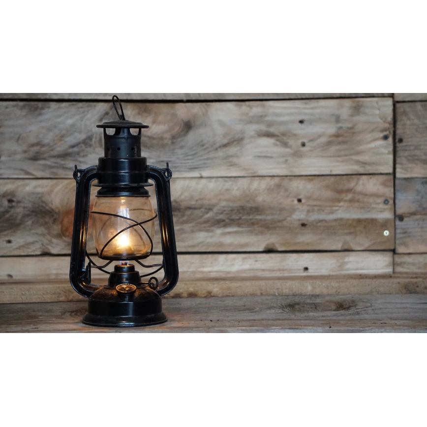 Brilagi - Candeeiro a óleo LANTERN 28 cm preto