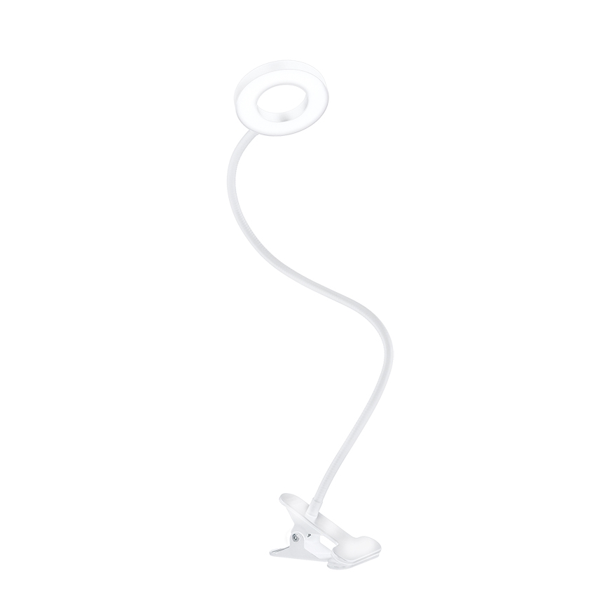 Brilagi - Candeeiro com clipe LED com regulação ORBELA LED/8W/230V 3000/4000/5000K branco