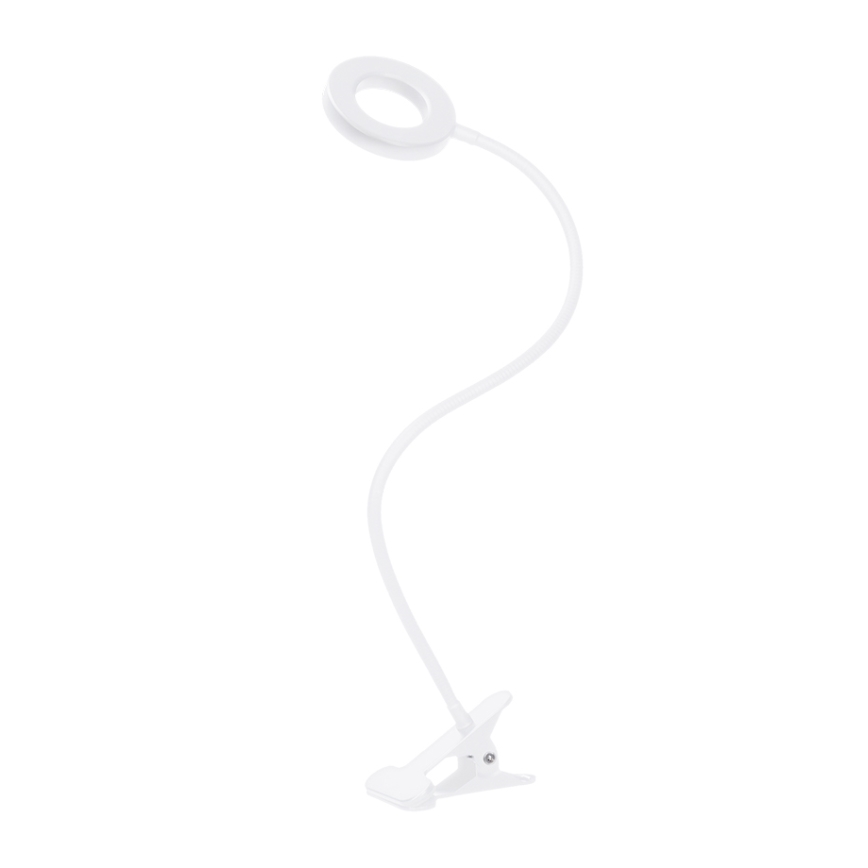 Brilagi - Candeeiro com clipe LED com regulação ORBELA LED/8W/230V 3000/4000/5000K branco