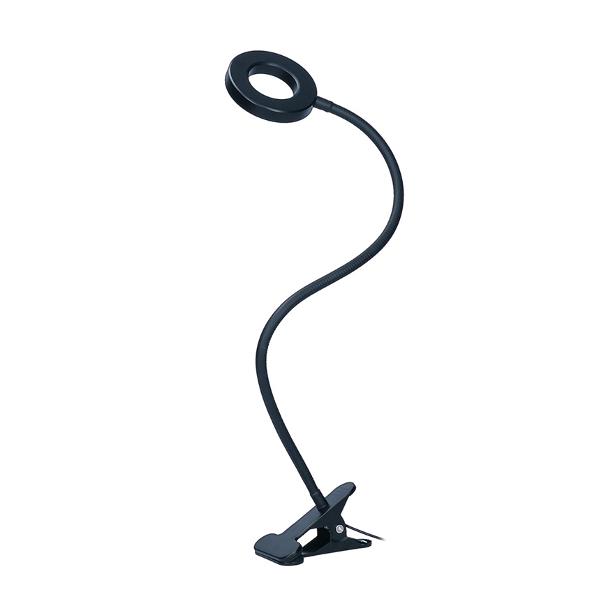 Brilagi -Candeeiro com clipe LED com regulação ORBELA LED/8W/230V 3000/4000/5000K preto