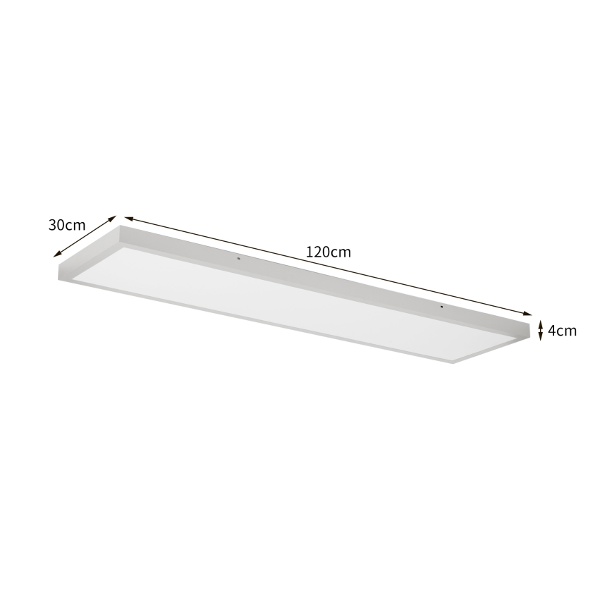 Brilagi - Plafon LED para casa de banho FRAME LED/50W/230V 3000/4000/6000K 120x30 cm IP44 prateado
