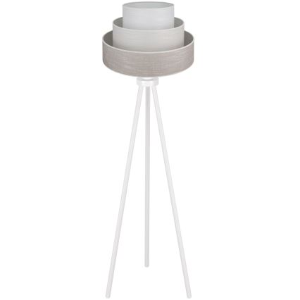 Brilagi - Candeeiro de chão ALASKA LUNETA 1xE27/15W/230V cinzento/creme