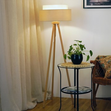 Brilagi - Candeeiro de chão ARIZONA BOHO 1xE27/15W/230V bege
