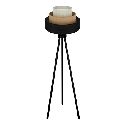 Brilagi - Candeeiro de chão ASPEN LUNETA 1xE27/15W/230V preto/bege/creme