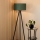 Brilagi - Candeeiro de chão BOSTON ROLLER 1xE27/15W/230V palha verde/dourado