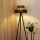 Brilagi - Candeeiro de chão DAKOTA LUNETA 1xE27/15W/230V preto/bege