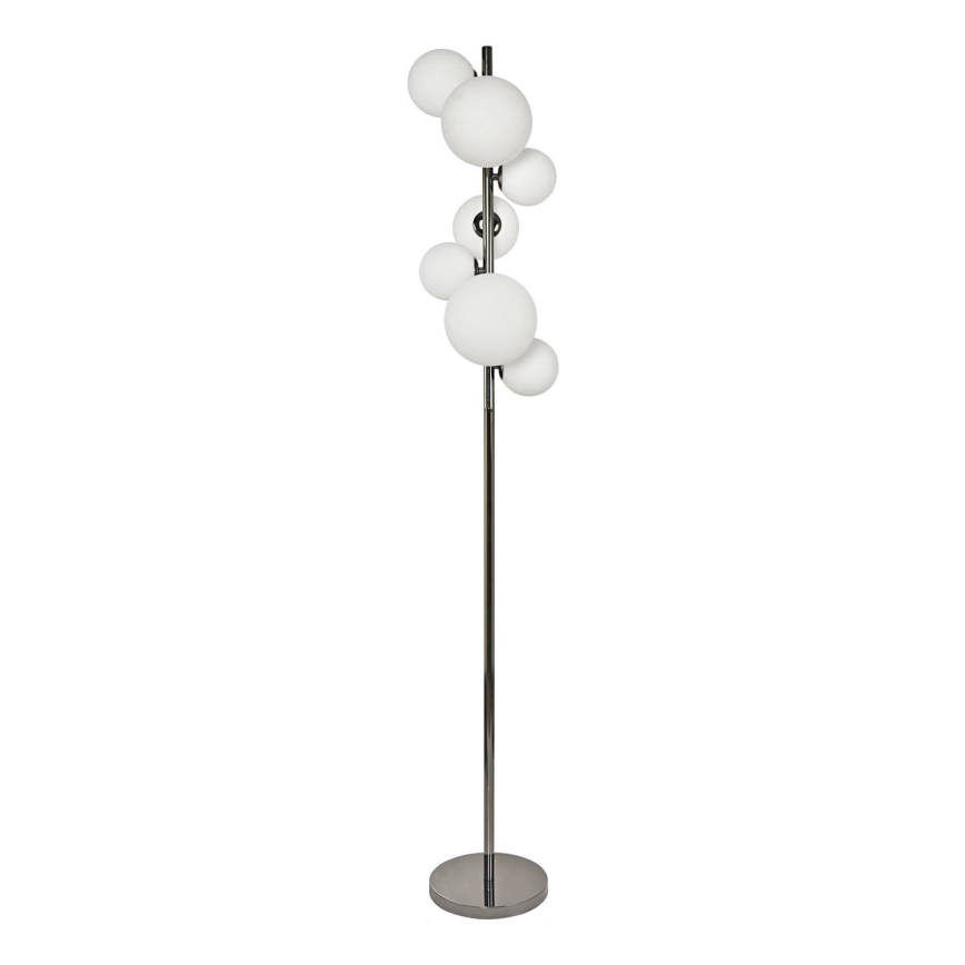 Brilagi - Candeeiro de chão LED MILLA 7xG9/3W/230V cromado brilhante/branco
