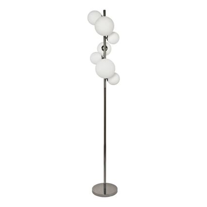 Brilagi - Candeeiro de chão LED MILLA 7xG9/3W/230V cromado brilhante/branco