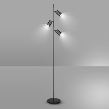 Brilagi - Candeeiro de chão SELE 3xGU10/30W/230V preto