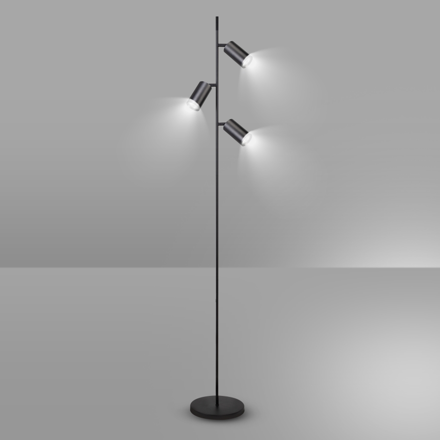 Brilagi - Candeeiro de chão SELE 3xGU10/30W/230V preto