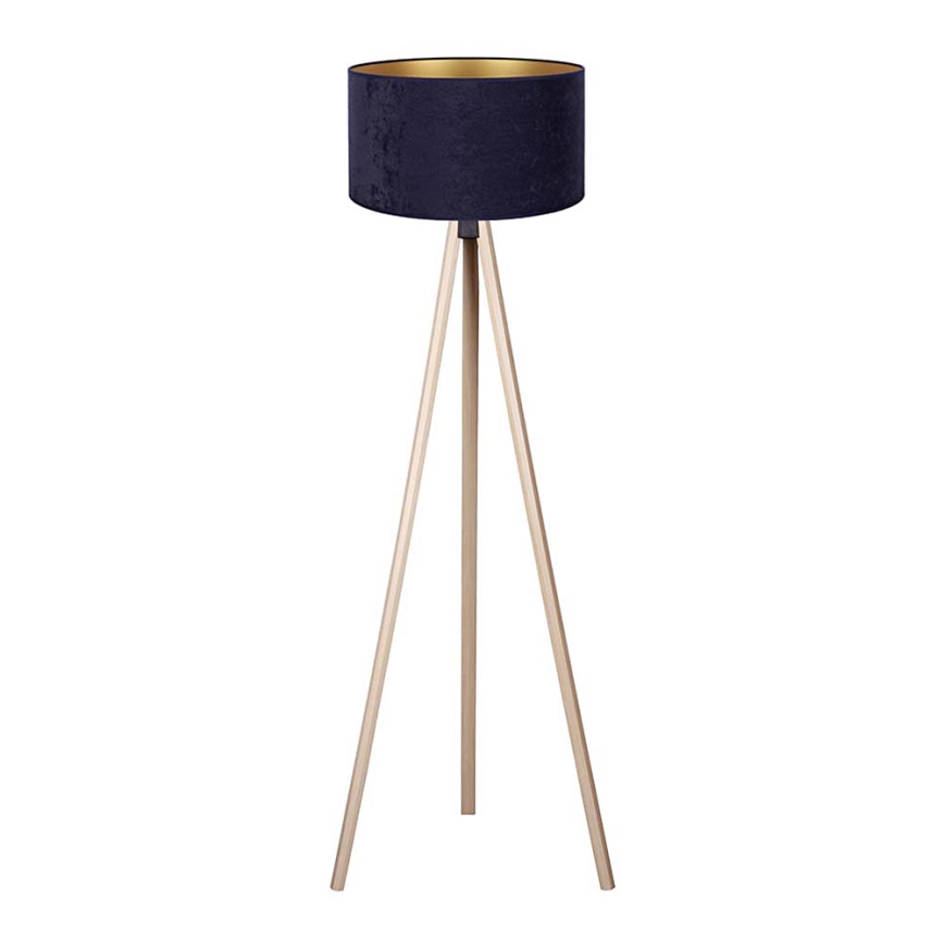 Brilagi - Candeeiro de chão VELVET 1xE27/60W/230V bege/azul