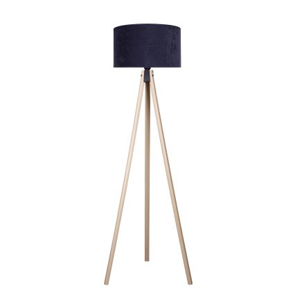 Brilagi - Candeeiro de chão VELVET 1xE27/60W/230V bege/azul