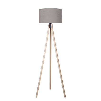 Brilagi - Candeeiro de chão VELVET 1xE27/60W/230V bege/cinzento
