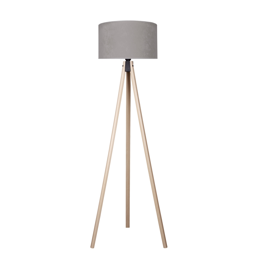 Brilagi - Candeeiro de chão VELVET 1xE27/60W/230V bege/cinzento