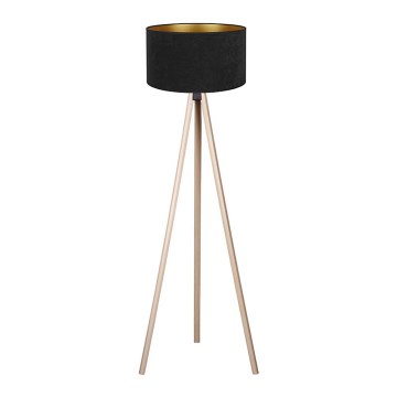 Brilagi - Candeeiro de chão VELVET 1xE27/60W/230V bege/preto