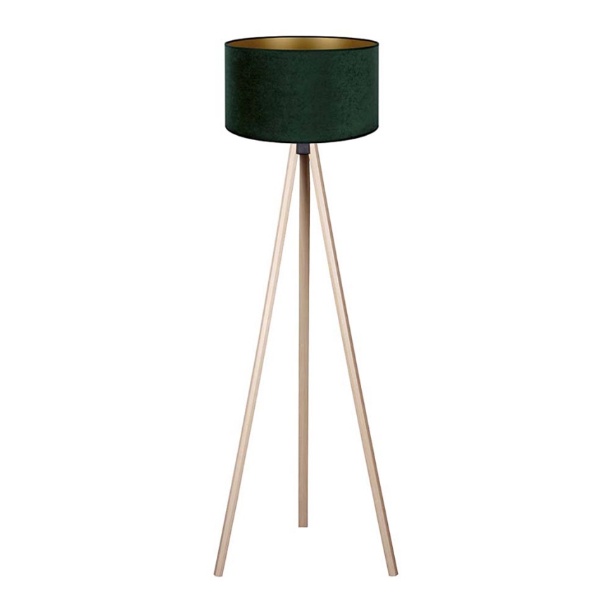 Brilagi - Candeeiro de chão VELVET 1xE27/60W/230V bege/verde