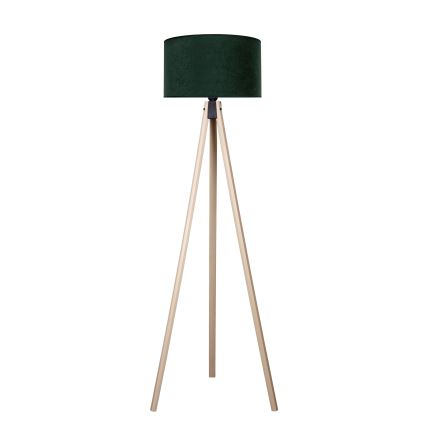 Brilagi - Candeeiro de chão VELVET 1xE27/60W/230V bege/verde
