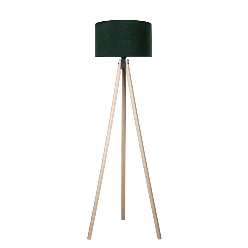 Brilagi - Candeeiro de chão VELVET 1xE27/60W/230V bege/verde