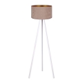 Brilagi - Candeeiro de chão VELVET 1xE27/60W/230V branco/bege