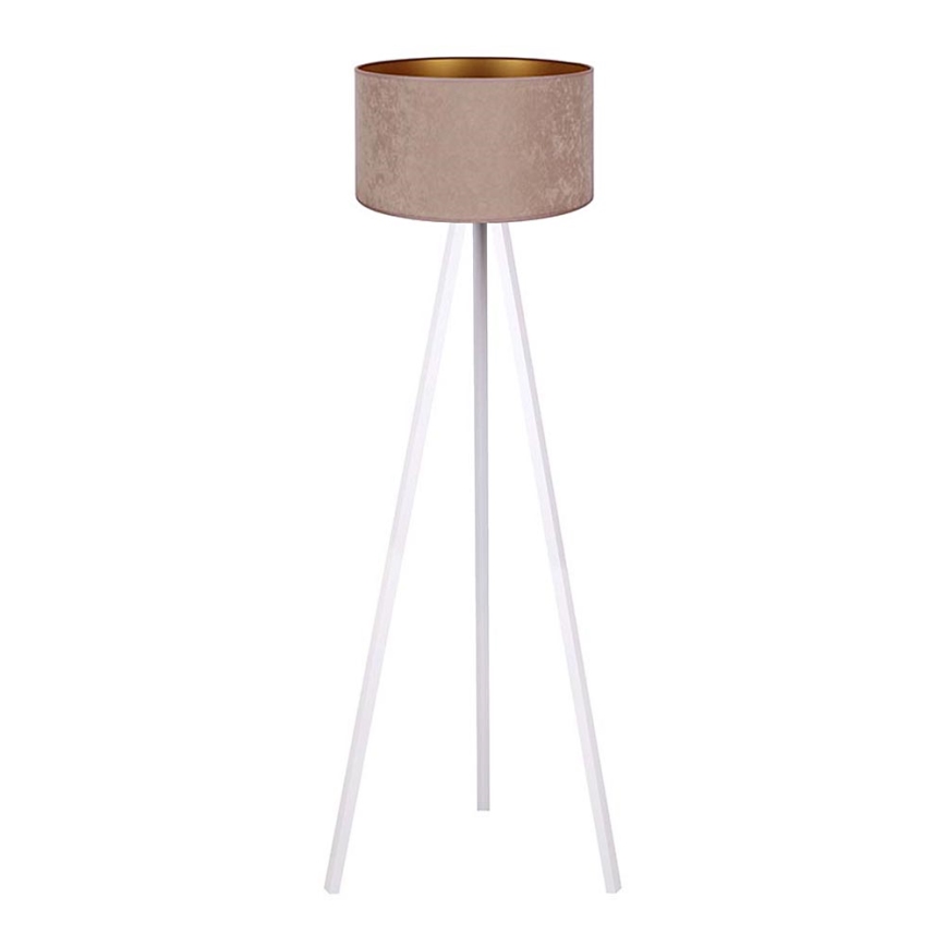 Brilagi - Candeeiro de chão VELVET 1xE27/60W/230V branco/bege