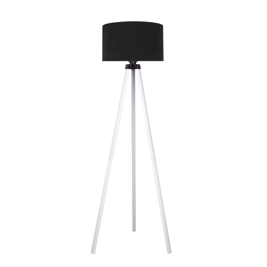 Brilagi - Candeeiro de chão VELVET 1xE27/60W/230V branco/preto