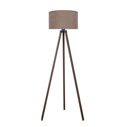 Brilagi - Candeeiro de chão VELVET 1xE27/60W/230V castanho/bege