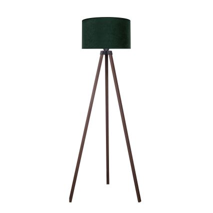 Brilagi - Candeeiro de chão VELVET 1xE27/60W/230V castanho/verde
