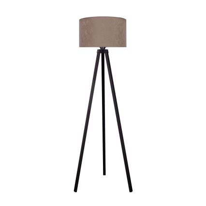 Brilagi - Candeeiro de chão VELVET 1xE27/60W/230V preto/bege