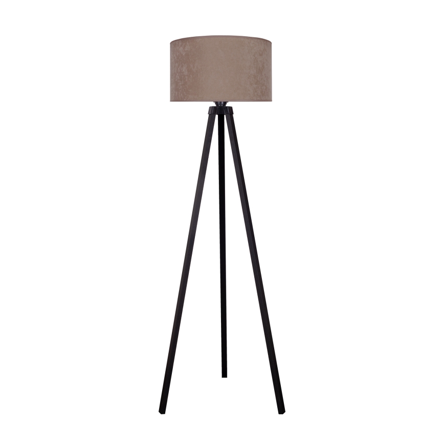 Brilagi - Candeeiro de chão VELVET 1xE27/60W/230V preto/bege