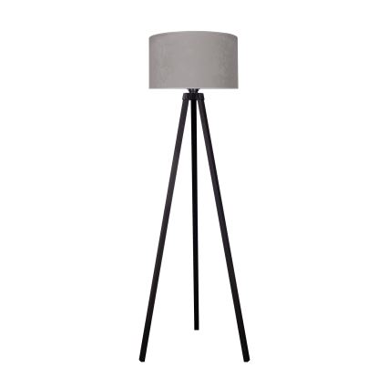 Brilagi - Candeeiro de chão VELVET 1xE27/60W/230V preto/cinzento