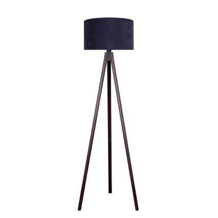 Brilagi - Candeeiro de chão VELVET 1xE27/60W/230V wenge/azul