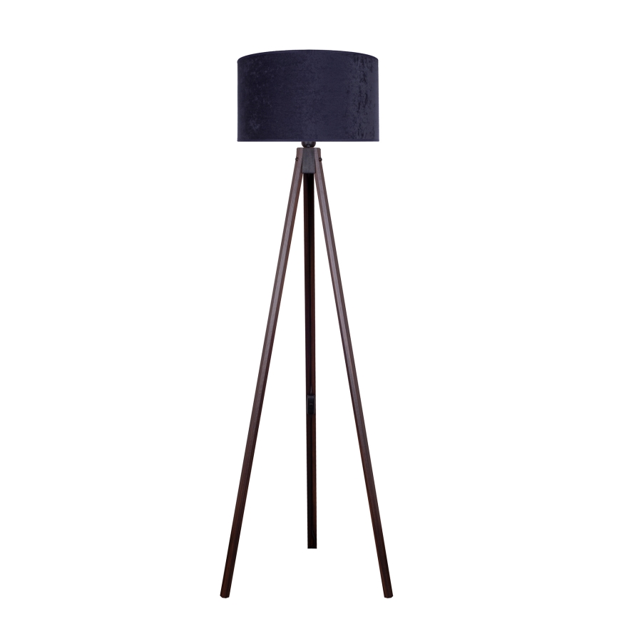 Brilagi - Candeeiro de chão VELVET 1xE27/60W/230V wenge/azul