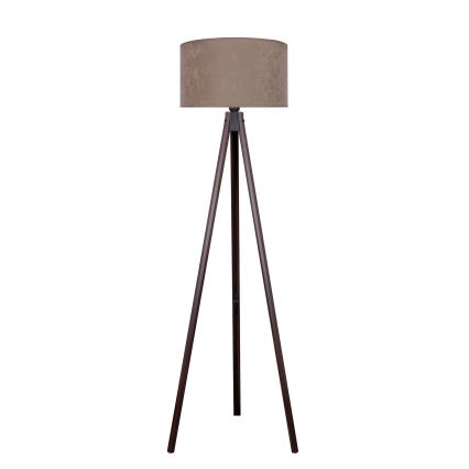 Brilagi - Candeeiro de chão VELVET 1xE27/60W/230V wenge/bege