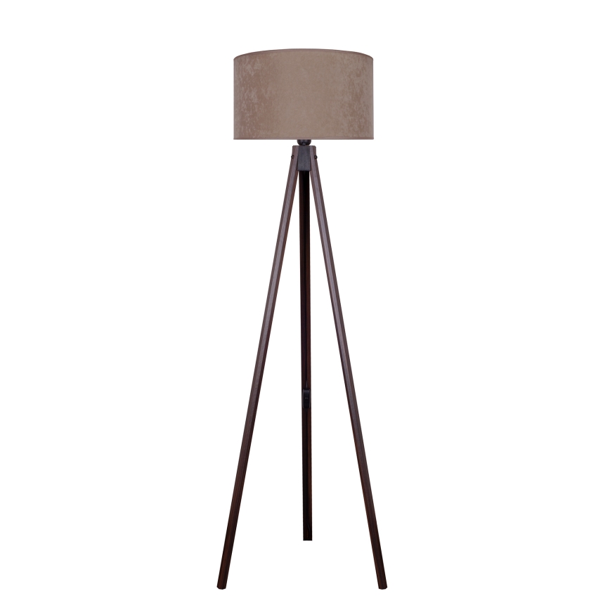 Brilagi - Candeeiro de chão VELVET 1xE27/60W/230V wenge/bege