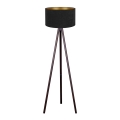 Brilagi - Candeeiro de chão VELVET 1xE27/60W/230V wenge/preto