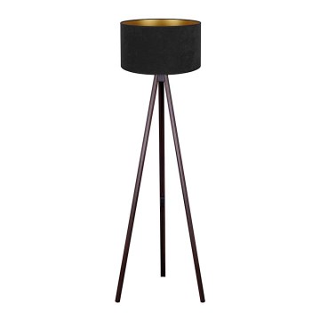 Brilagi - Candeeiro de chão VELVET 1xE27/60W/230V wenge/preto