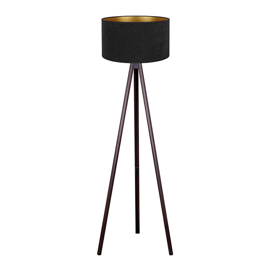 Brilagi - Candeeiro de chão VELVET 1xE27/60W/230V wenge/preto