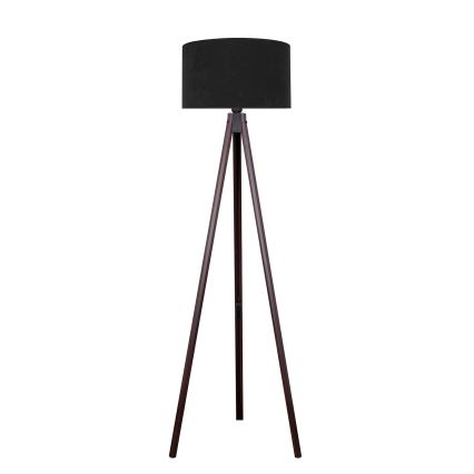 Brilagi - Candeeiro de chão VELVET 1xE27/60W/230V wenge/preto
