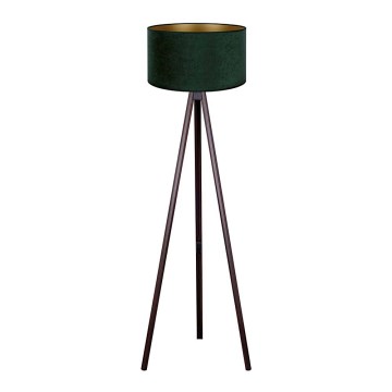 Brilagi - Candeeiro de chão VELVET 1xE27/60W/230V wenge/verde