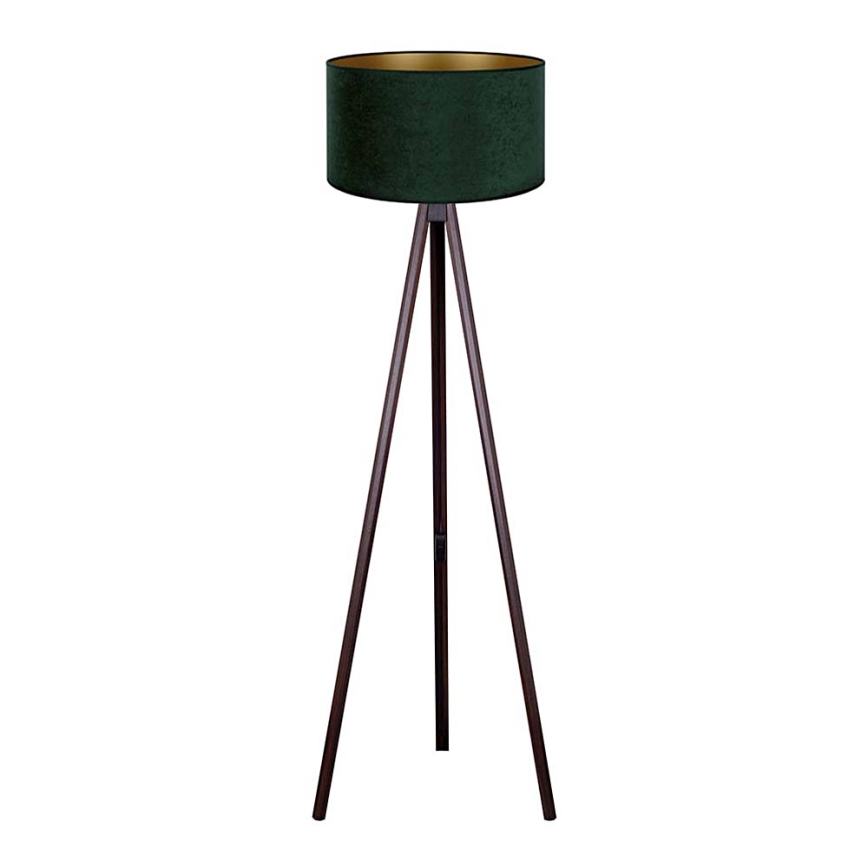 Brilagi - Candeeiro de chão VELVET 1xE27/60W/230V wenge/verde