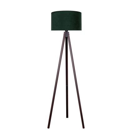 Brilagi - Candeeiro de chão VELVET 1xE27/60W/230V wenge/verde