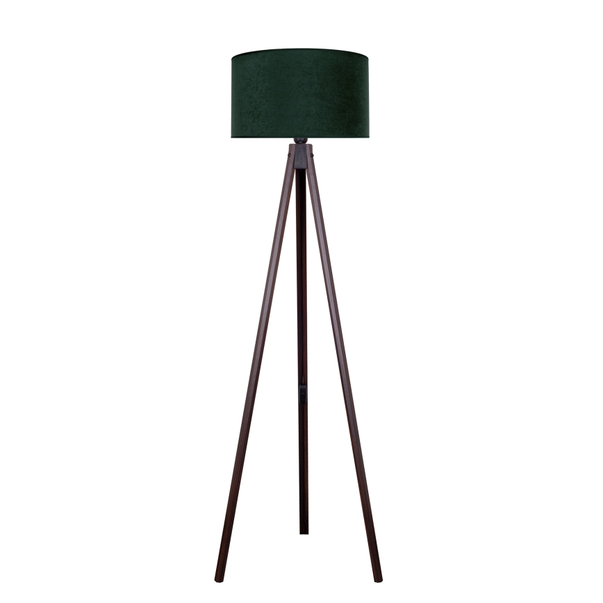 Brilagi - Candeeiro de chão VELVET 1xE27/60W/230V wenge/verde