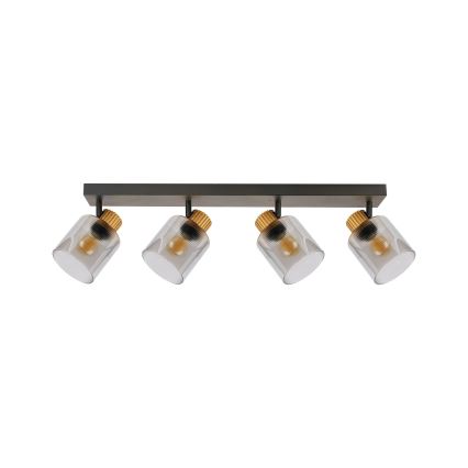 Brilagi - Candeeiro de focos HYGGE 4xE14/15W/230V preto/fumê