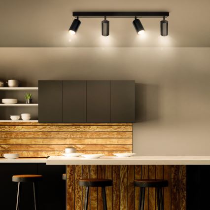 Brilagi - Spot LED dimerizável SELE 4xGU10/6,5W/230V 2700-6500K preto/dourado