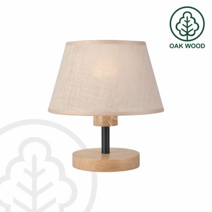 Brilagi - Candeeiro de mesa ANTHONY 1xE27/60W/230V carvalho/bege