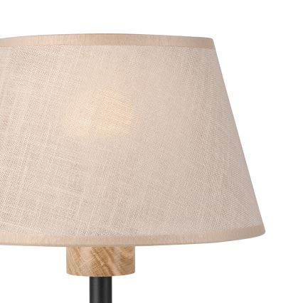 Brilagi - Candeeiro de mesa ANTHONY 1xE27/60W/230V carvalho/bege